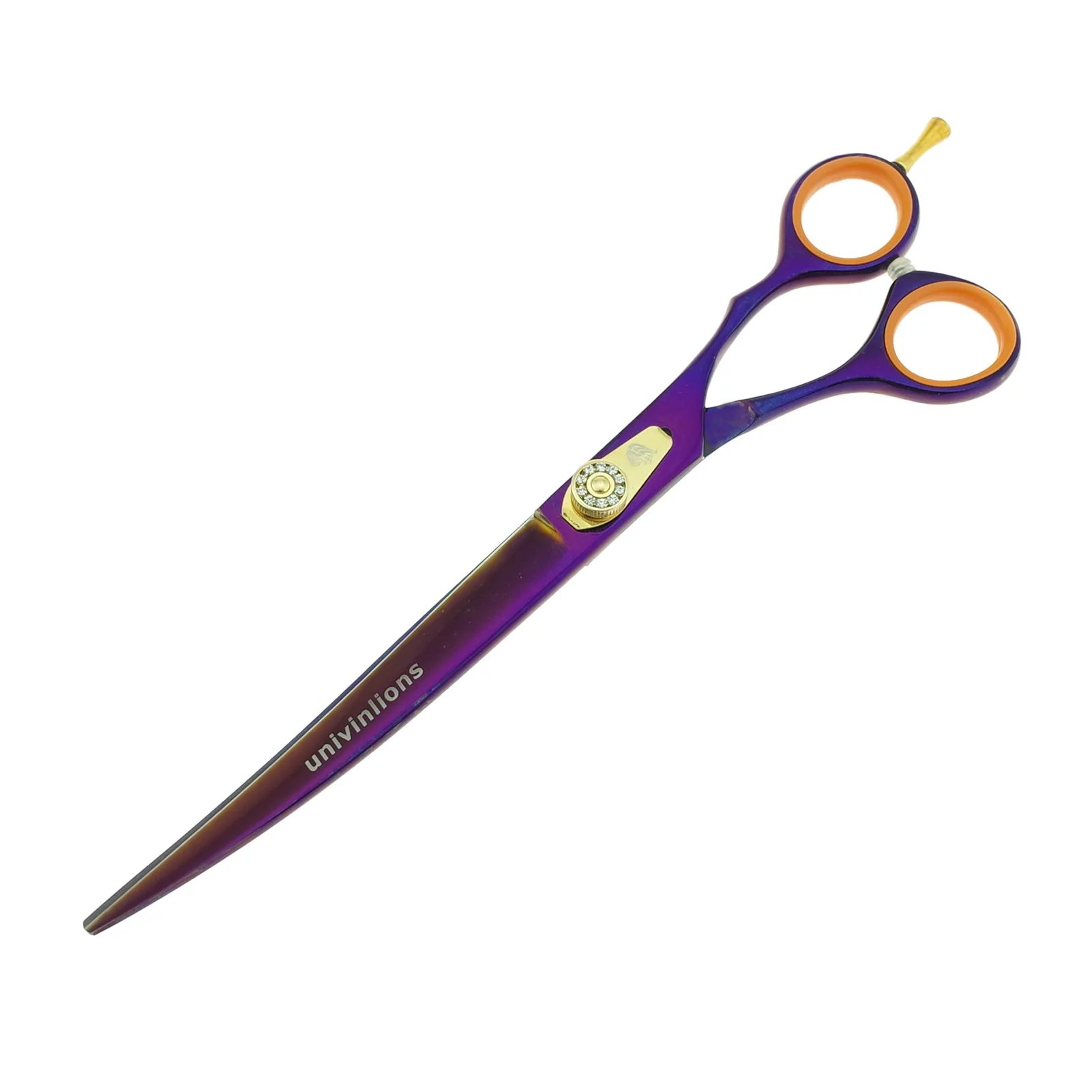 

Univinlions 8.0 inch Up Curved Shears Professional Pet Beauty Tools Cutting Scissors For Dog Grooming Hair Trimming Tijeras