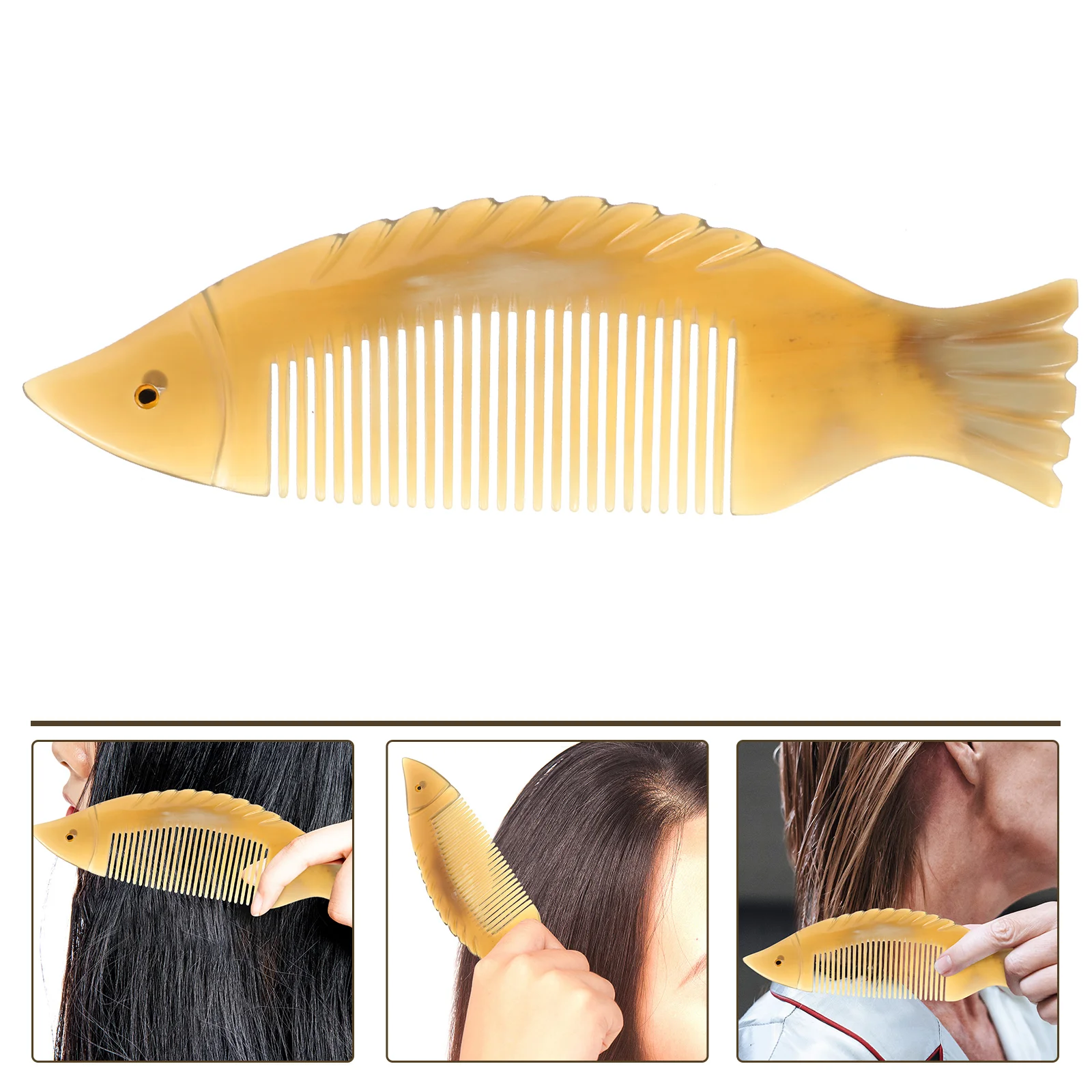 

Натуральный гудок для волос, тонкая расческа, Антистатическая Расческа для укладки волос, парикмахерский инструмент для дома и путешествий