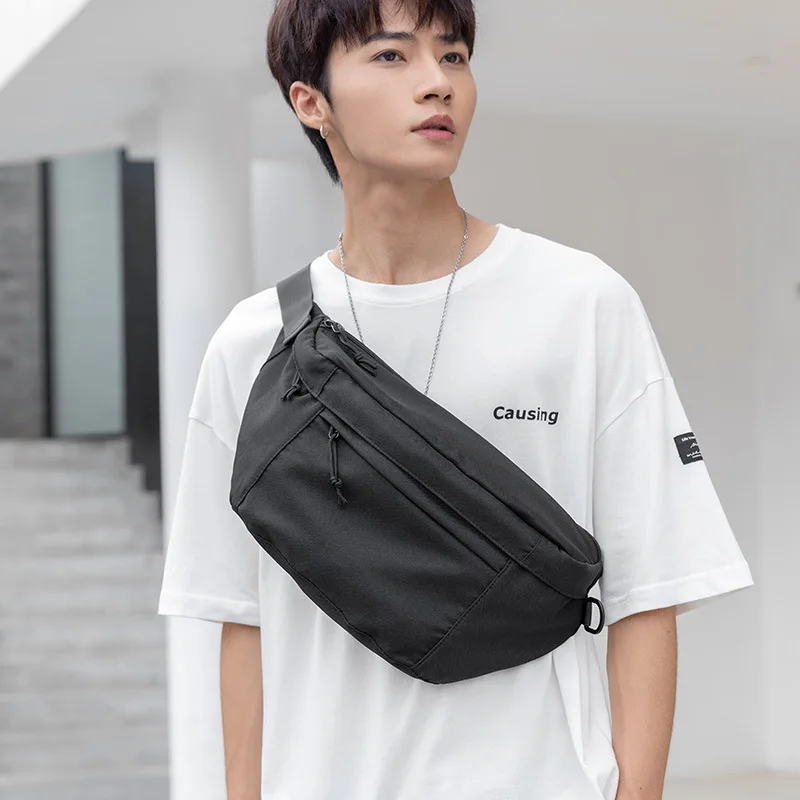 Men's Trendy Casual Japanese Style Large Capacity Crossbody Waist Bag