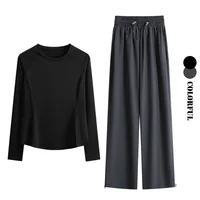 DRUR – survêtement pour femmes, pour course à pied, Yoga, avec sweat-shirt ample 2 pièces et pantalons taille haute, ensembles de survêtement, vêtements de gymnastique, 2026 3