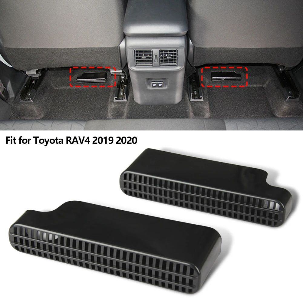 Car Air Conditioner Trim 2X Under Back Seat AC Heat Floor Outlet Grid Cover for Toyota RAV4 XA50