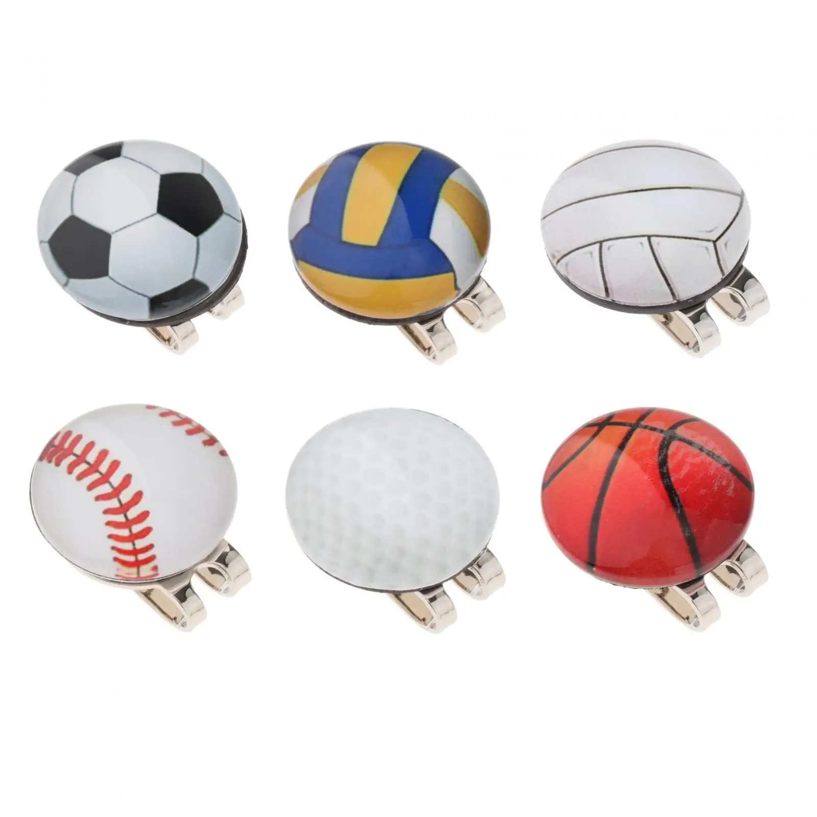 Golf Ball Marker Golf Cap Clamp Vibrant Colors Funny Attaches Easily to Caps Golf Gift for Men Women Golf Accessory Hat Clip