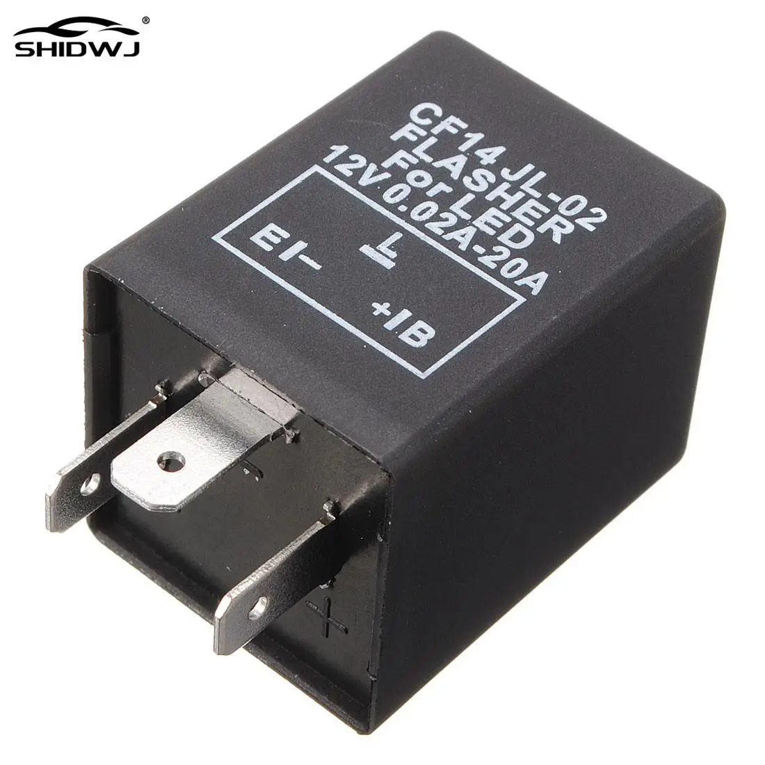 자동차 오토바이 전자 LED 릴레이 수정 점멸기 표시기, 3 핀 표시기, 12V LED 릴레이 수정 점멸기 표시기