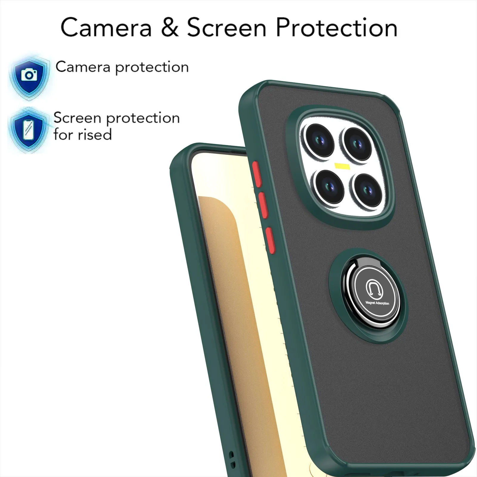 Enhanced 360-Degree Magnetic Vehicle Bracket Case Cover