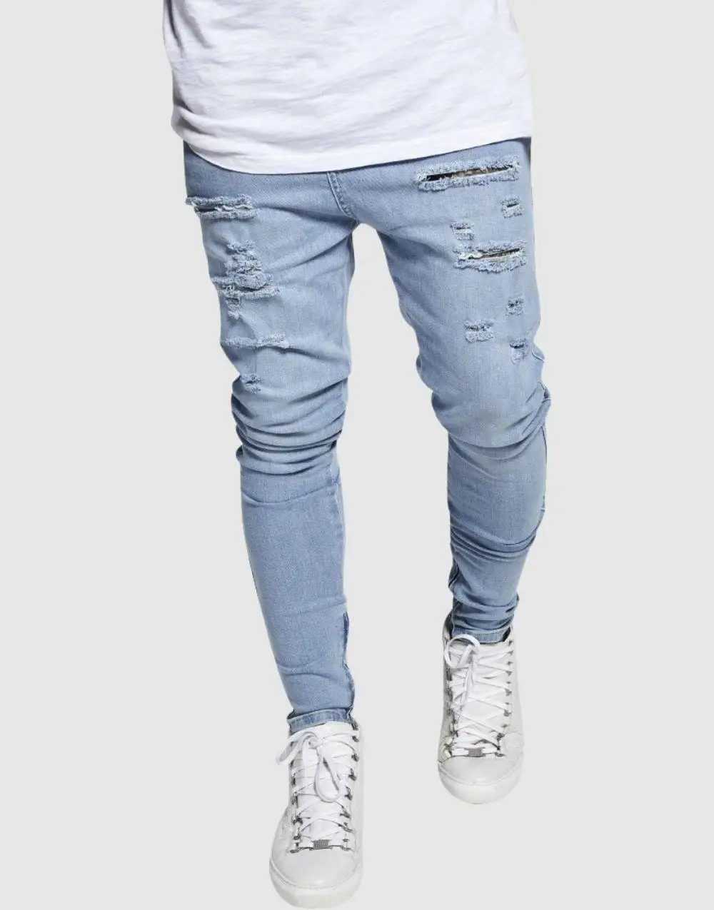 SikSilk Drop Crotch Denim Jeans For Men 