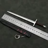 22cm Medieval Arthur Pendragon Swords Metal Katana Samurai Sword Uncut Blade Model Accessories Keychain Gifts Toys for Boys 5