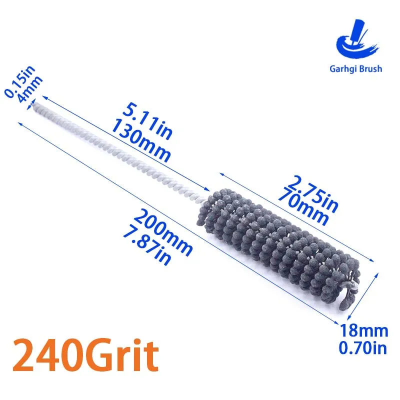 High-Performance 240 Grit Cylinder Honing Brush for Metal Grinding & Deburring