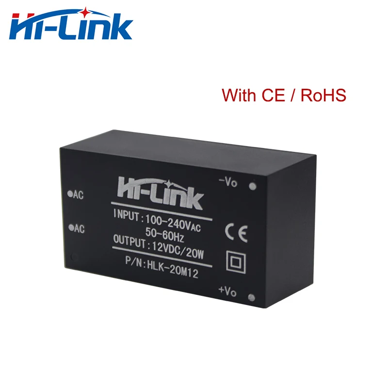 1pcs HLK-20M05 20M09 20M12 20M15 20M24 Hi-Link Original 20W  220V to 5V 9V 12V 15V 24V  ACDC Mini Isolation Switch Power Module 3