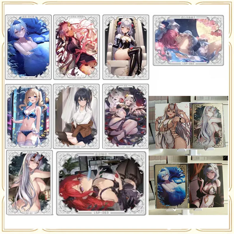 

Anime Goddess Story DIY ACG Sexy Metal Card Noshiro Tomoe Gozen Toys For Boys Collectible Card Christmas Birthday Present