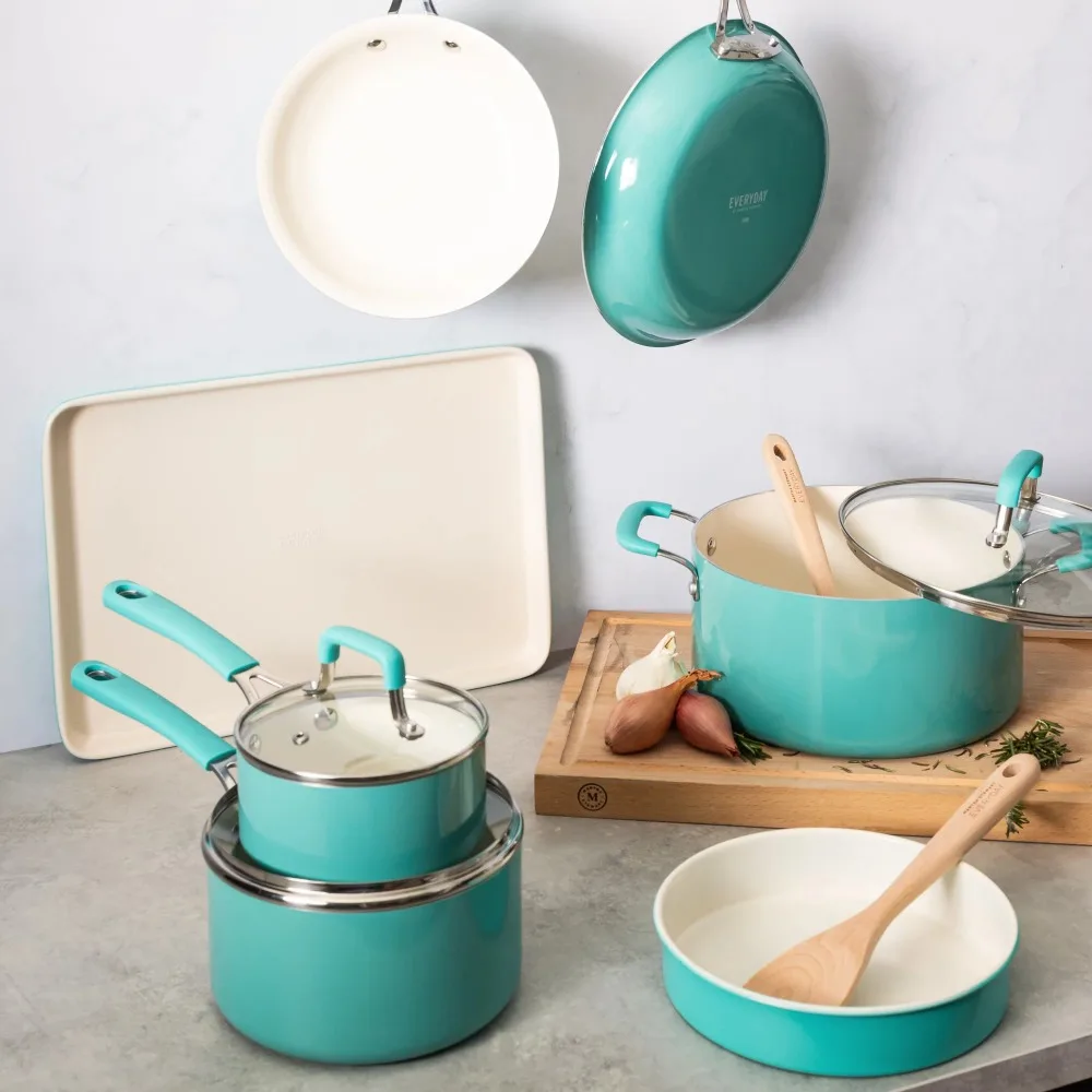 Martha Stewart Everyday Charlemont 12-Piece Aluminum Cookware Set
