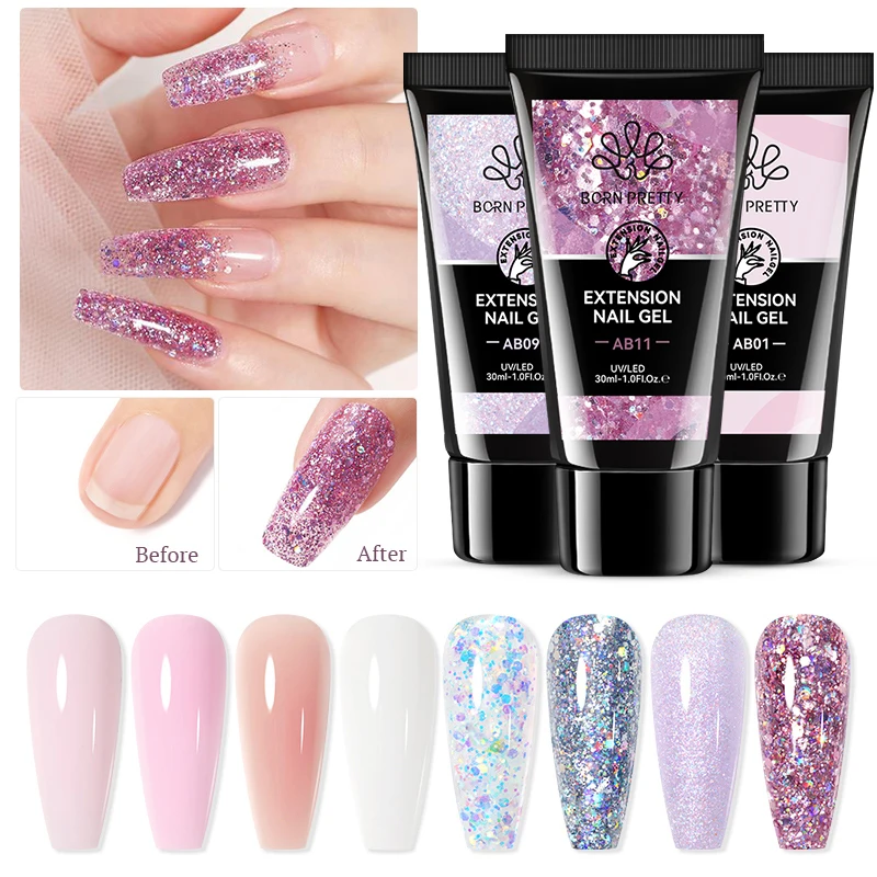 BORN PRETTY Fast Dry Nail Glue For Rhinestone Adhesive False Nails  Extension Glue Stick The Drill Soak Off UV LED Nail Art Gel - AliExpress