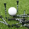 Golf Tees Wood 3 1/4 2 3/4 Inch Bamboo Tee Value 50 Pcs,Durable Colored Wooden Tee 70mm 83mm Used for Practice Mat Driving Range 2