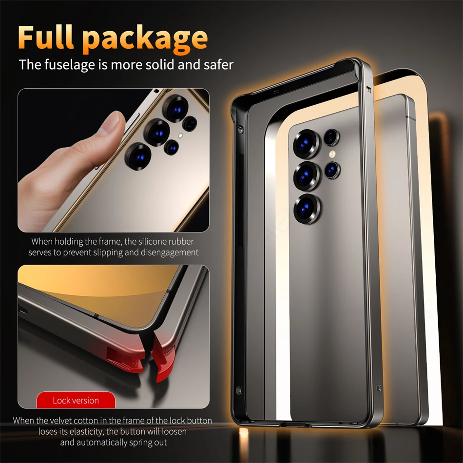 Premium Hybrid Silicone Aluminum Metal Case with Heat Dissipation and Lightweight Bumper Design
