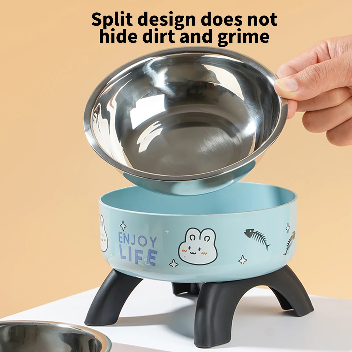 Elevated Stainless Steel Pet Bowl