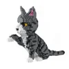 Building Blocks Knew Built Four styles Expressive Micro Particle Mini Cat Orange and Cow Models Pet Enthusiasts