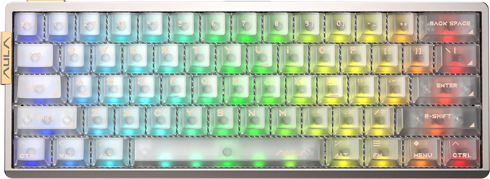 AULA AG60 60% Layout Wired CNC Aluminum Mechanical Gaming Keyboard