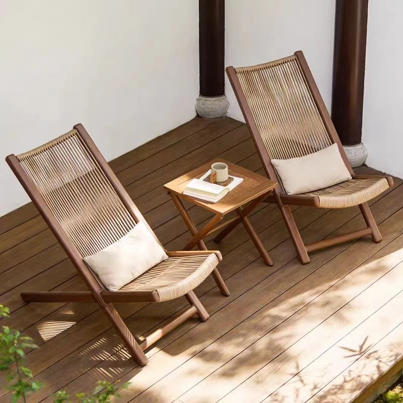 Outdoor Garden Lounge Chair, Balcony Patio Leisure Chair, Camping Chair, Rattan Chair, Popular in Online Reviews, Waterproof Out