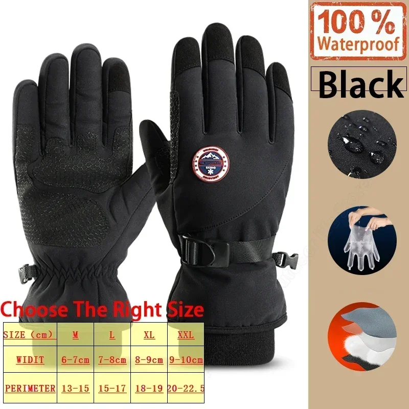 Winter Thermal Touchscreen Gloves – Waterproof Windproof Non-Slip Gloves for Skiing, Cycling & Outdoor Sports 1