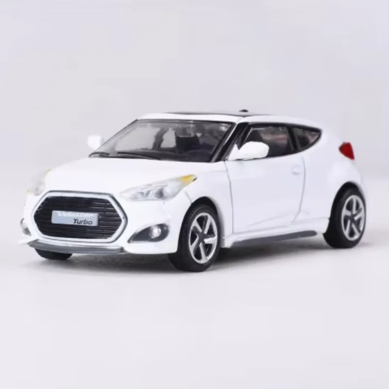 섀도우 다이캐스트 스케일 1:64 벨로스터 터보 시뮬레이션 합금 자동차 모형 금속 자동차 컬렉션 장식품 전시 취미 선물