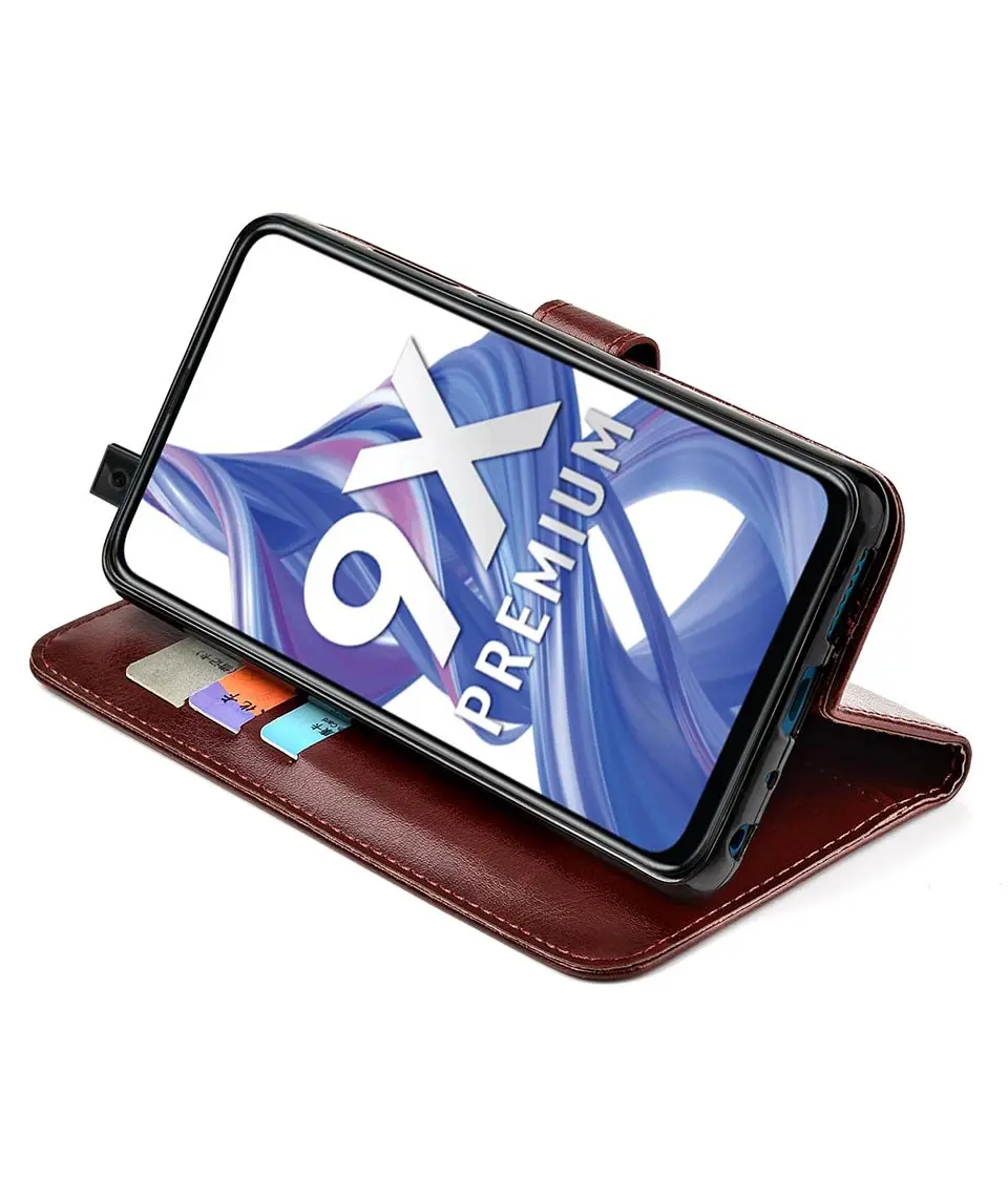 Luxury Flip Leather Case for Honor 9X Stk-Lx1 Case Back Phone Cover Case On Huawei Honor 9X Premium 9 X Pro Honor 9X 6.59" Case 3
