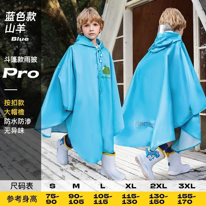 Cute Polyester Baby Raincoat Outdoor Waterproof Rain Poncho Boys Girls
