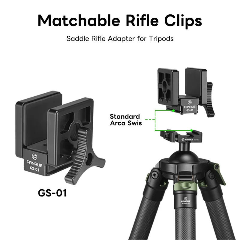 EVUMO AC65 65mm Morsetto A Sgancio Rapido Per Fotocamera Adattatore Per Montaggio Su Testa A Sfera Per Treppiede Supporto Portatile In Alluminio Compatibile Con Piastra Arca Swiss - Foto 13