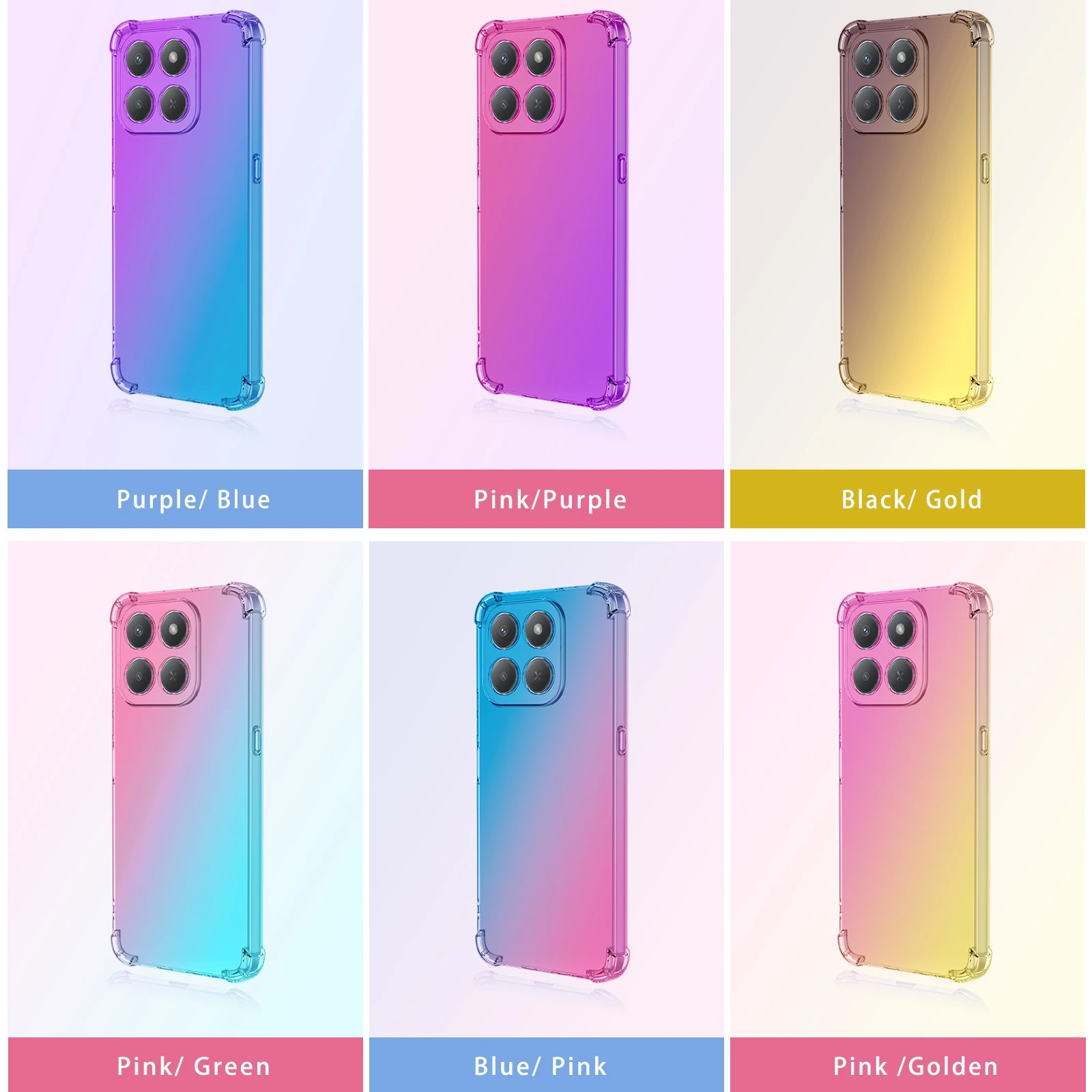 Gradient TPU Shockproof Airbag Protective Case - Stylish and Durable Back Cover