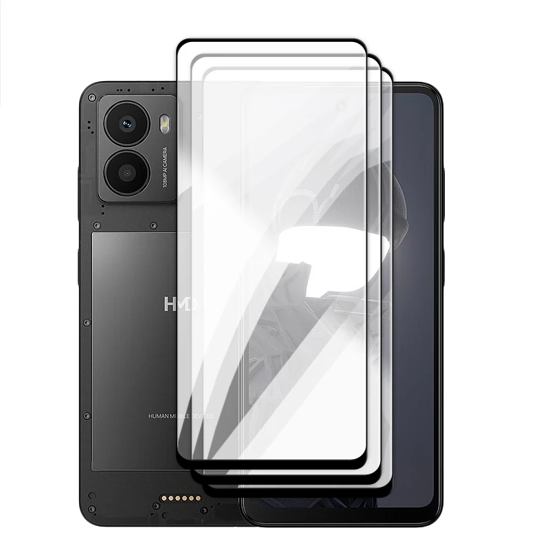 6-in-1 5G Tempered Glass Screen Protector and Lens Film with 2.5D Full Cover Glue