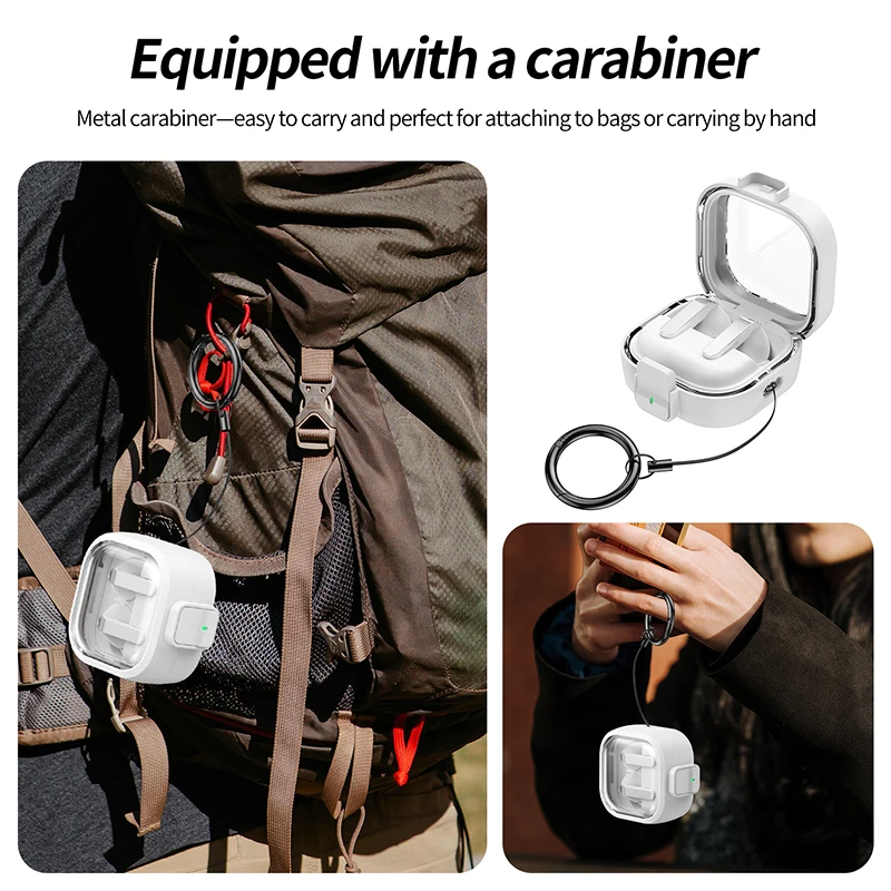 Durable Anti-Loss Earphone Case with Lock Design - Shockproof Headphone Cover