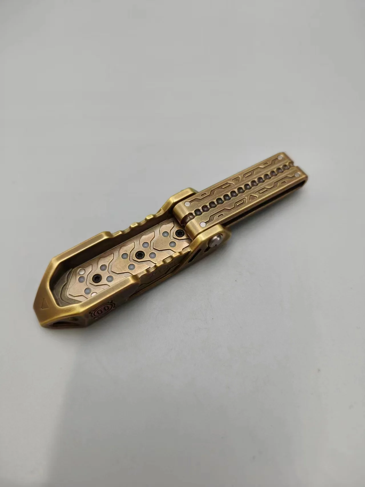 Yedc-メカニカルフィジェットスライダーかみそり、edc減圧玩具