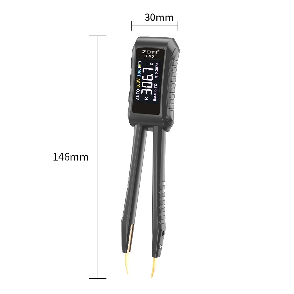 ZOYI ZT-MD1 Intelligent tweezers LCR digital bridge tester, automatic measurement of resistance, capacitance and inductance 4