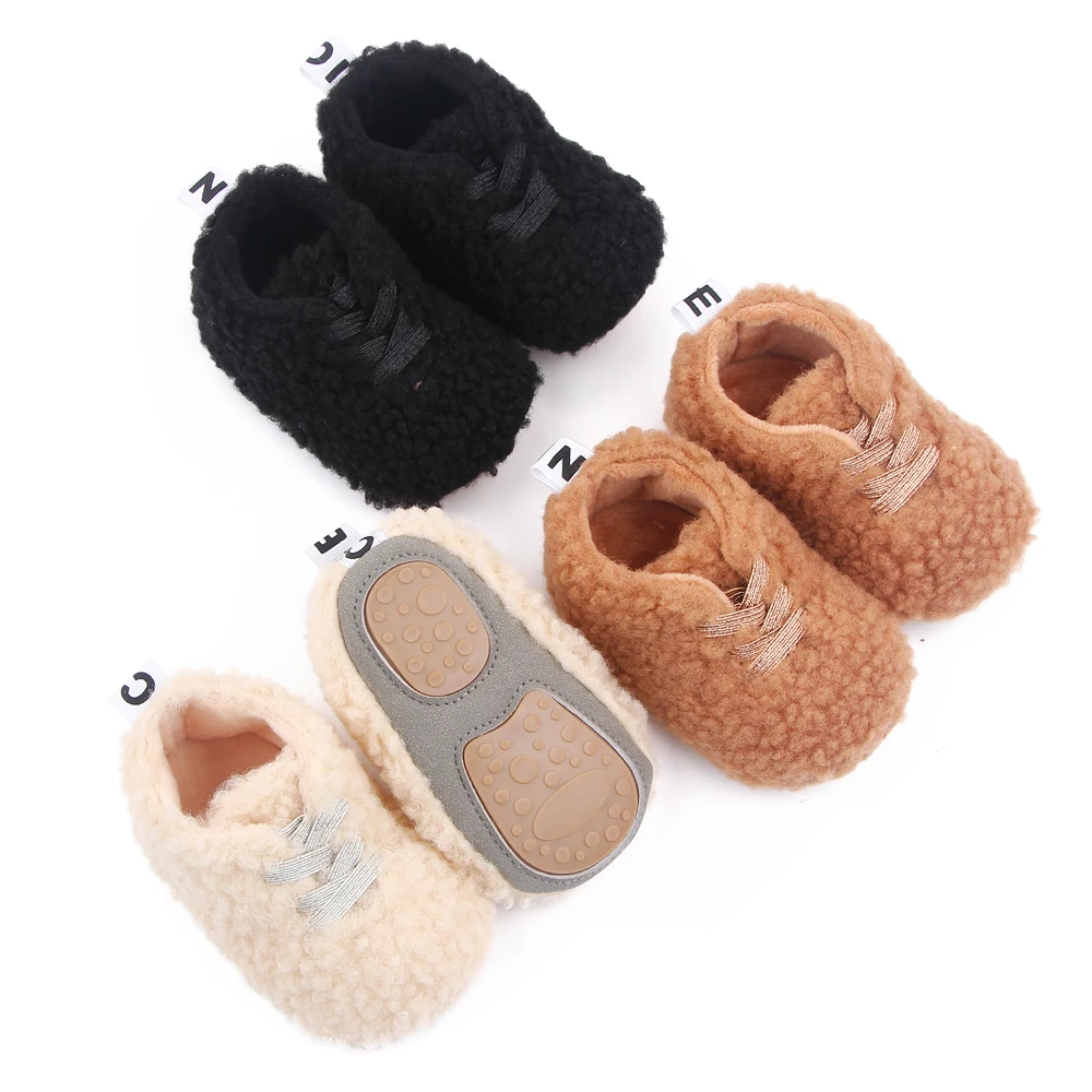 Baby Winters chuhe Kleinkind erste Walking Kinderschuhe TPR Sohle Anti-Rutsch-Weich korallen Samt Baumwolle warme Lingng Schuhe Mode d2691 – Detail 16