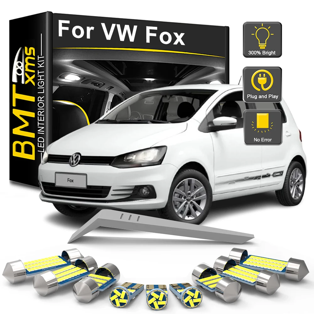 

BMTxms 11Pcs Canbus For Volkswagen VW Fox 2008-2016 2017 2018 2019 2020 2021 Car LED Interior Light Bulb Kit Accessories Lamp