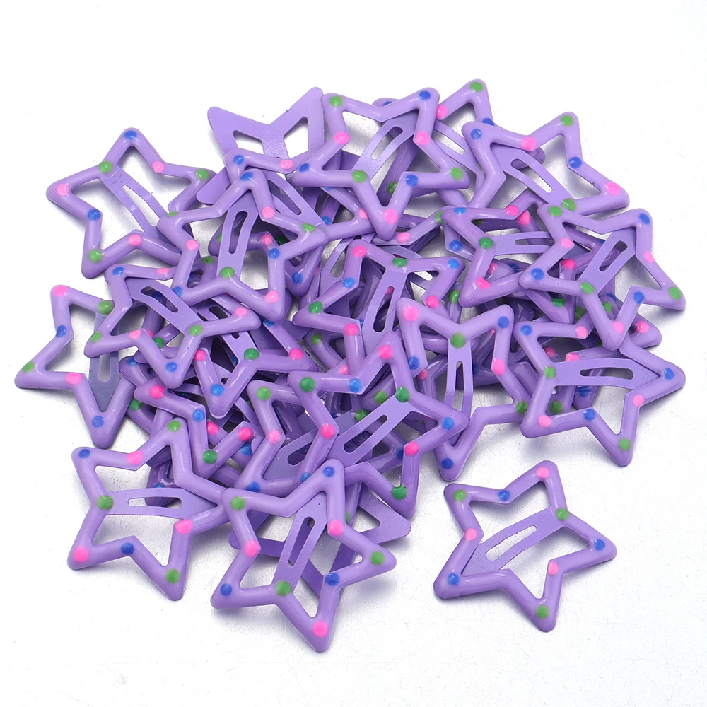 30 teile/los Bunte Sterne Y2K BB Haar Clips Frauen Mädchen Nette Metall Snap Haarnadel Seite Barrettes Für DIY Charme headwear Zubehör – Detail 15