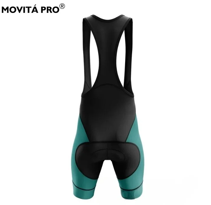 Movita Pro Men Dark Green Cycling Bib Short Professional Cycling Breathable Summer Bicycle Shorts Padding MTB Clothing