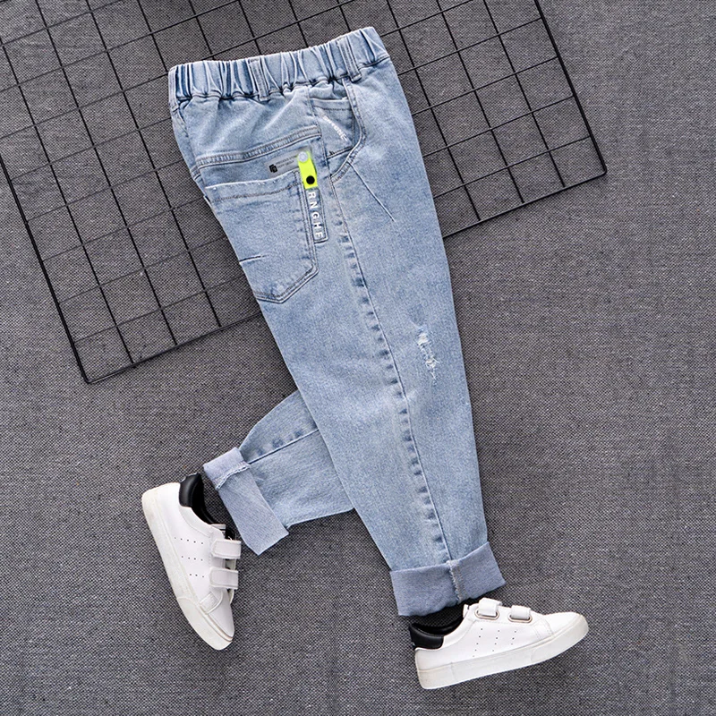 2023 New Boys Jeans Children's Wear Spring Autumn Fashion Denim Pants for  Boys 6 8 10 12 14 Years Casual Trousers Kids Clothes _ - AliExpress Mobile