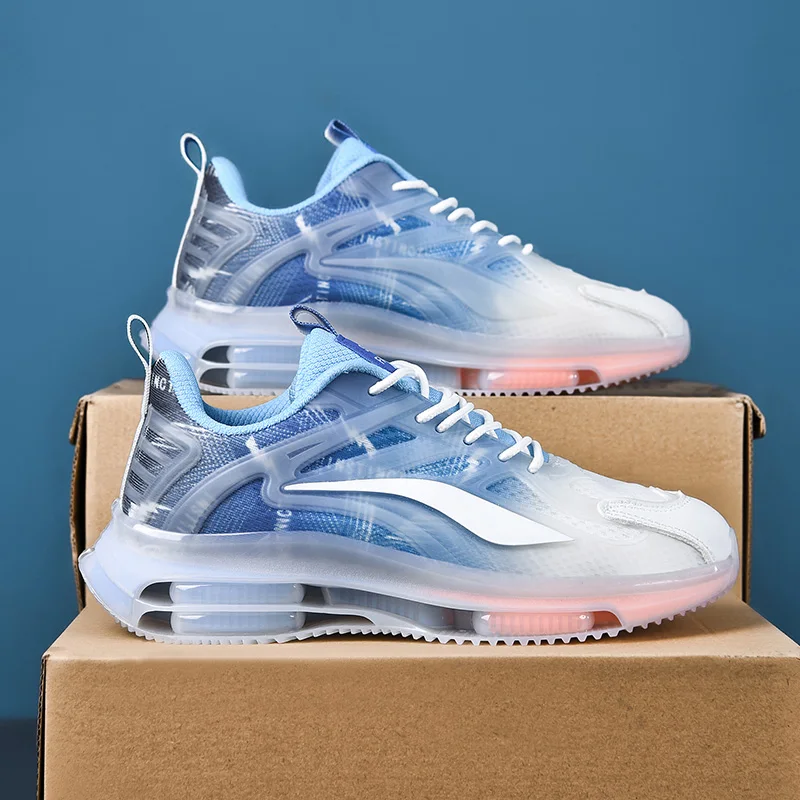 Couple Tennis Shoes Men Women Mesh Breathable Flat Fashuon Outdoor Sports Lace-up Walking Shoes Wear-resisting Sneakers for Men