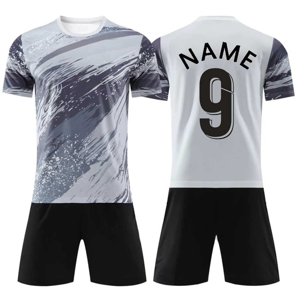 Free Custom Summer Men'S Football Suit Shorts Short Sleeved Round Neck Clothing Football Suit Quick Drying And Breathable Top large stamp ink pad oversized dedicated quick drying sponge ink pad free shipping