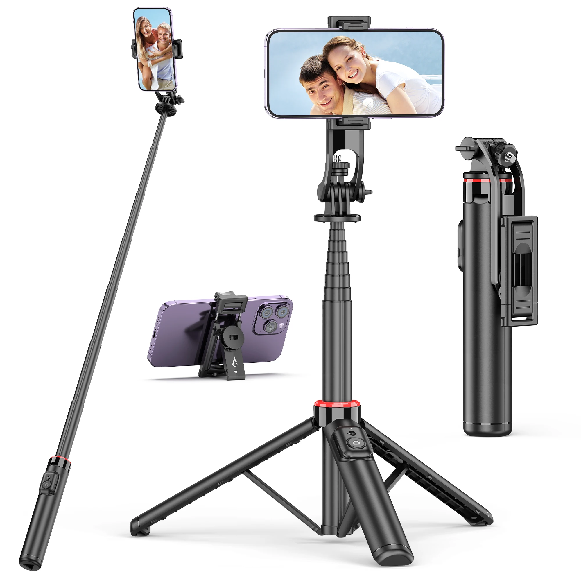 Detachable Mount Extra Long Foot Shank Wireless Bluetooth Selfie Stick Tripod Mobile Phone Stabilizer Holder C12 C12d