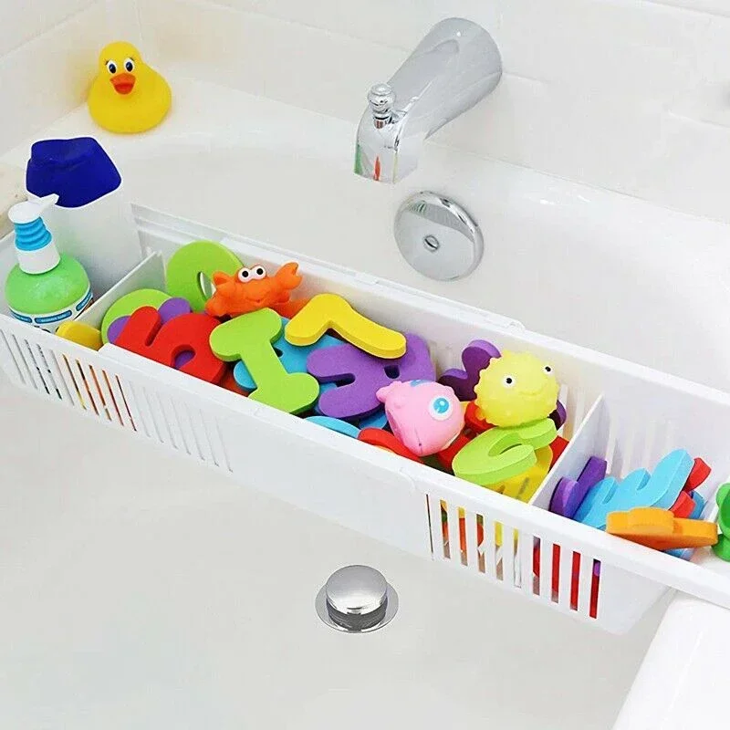 Bathroom Bathtub Tray Expandable Bath Table Over Tub Multifunctional Bath Rack Organizer For Book Wine Phone Bathroom Shower