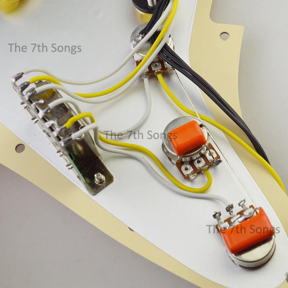 1969 Alnico 5 SSS ST E-Gitarren-Pickguard, 69 ungeschliffene Magnet-Tonabnehmer, vorverdrahtet – Detail 9