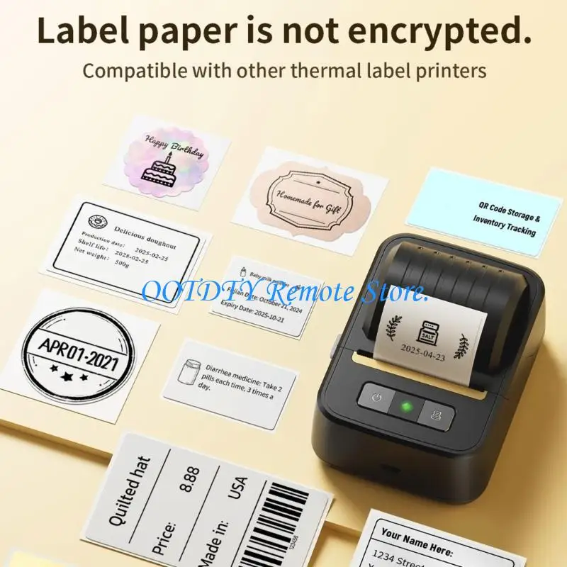 2롤 갭 디자인 열 라벨 40x30mm 파일 표지판 및 여행 품목을 쉽게 벗길 수 있음