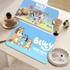Cartoon B-Blueys Kitchen Draining Mat Non-slip Drain Dish Mats Coffee Pad Heat Resistant Placemat Dinnerware Dustproof Pads 1