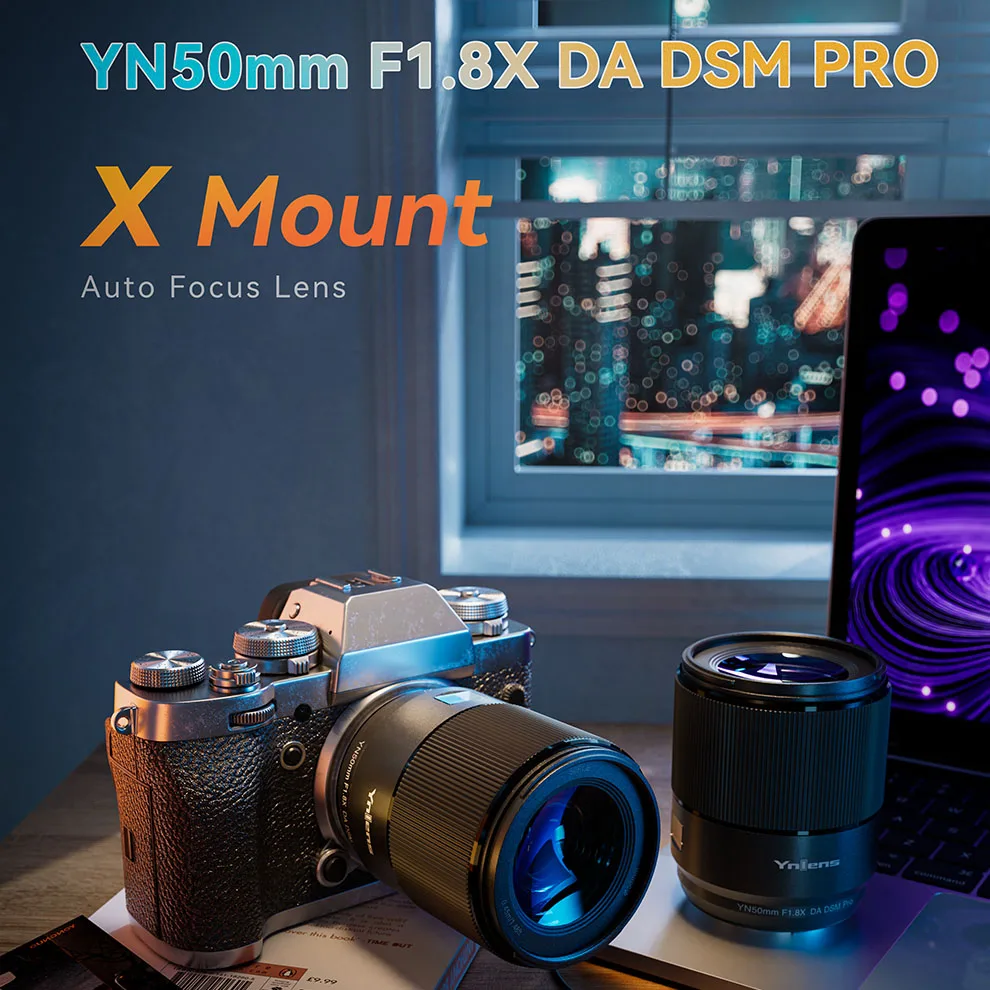 Yongnuo Obiettivi Per Fotocamera Yn50Mm F1.8X Da Dsm Pro Per Fotocamera Fujifilm X Mount