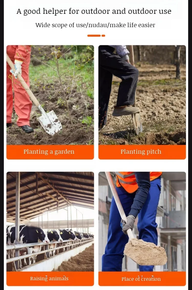 Manganstahl-Hohlschaufel Professionelle Kanalreinigungsschaufel Perforierte Schlammschaufel Baggerlöffel für Abflussgräben und Schachtdeckel – Detail 15
