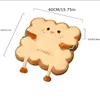 1pc Simulation Bread Toast Cushion Stuffed Memory Foam Pillow Sofa Chair Decor Seat Cushion Cute Student Chair Pad 6