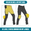 Pure Grit Riding Jeans Motocross Mesh Jeans Motocross Mountain Bike Riding Jeans Racing Pants with Protected Hips and Kneepads 3