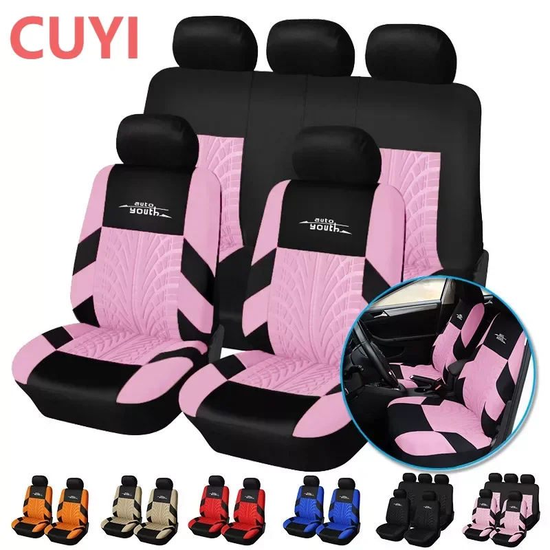 

Чехлы на сиденья автомобиля, универсальные чехлы для передних и задних сидений, подходит для автомобилей/внедорожников, для Seat Ibiza, BZ 406, для Citroen C5