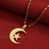 Stainless Steel Islamic Symbol Men Women Islam Muslim Jewelry 1