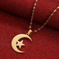 Stainless Steel Islamic Symbol Men Women Islam Muslim Jewelry 1